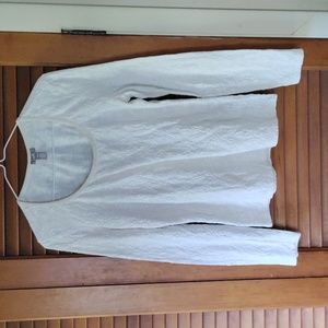 J. Jill women's size small off-white long sleeve top